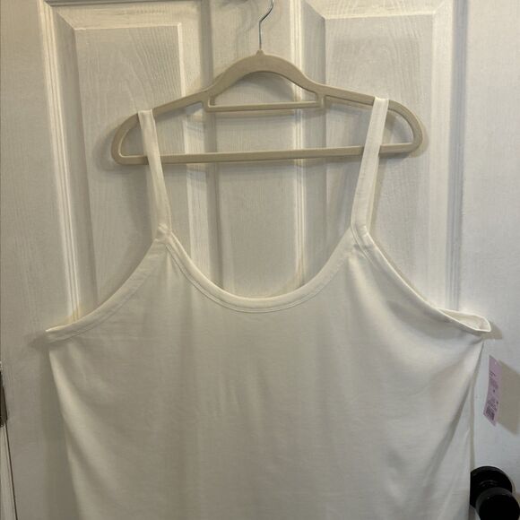 NWT Wild Fable Women’s White Sleeveless Basic Ribbed Tank Top Size 4X - Picture 4 of 16